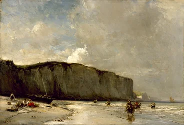 Blick entlang der normannischen Küste, 1852